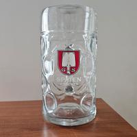 Boccale in vetro originale Oktoberfest, vintage 