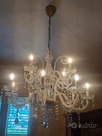 Lampadario  12 bracci  in swarosvki