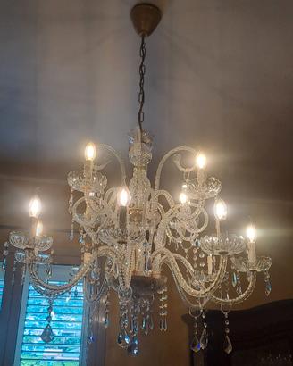 Lampadario  12 bracci  in swarosvki