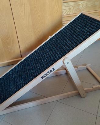 Rampa per cani pieghevole in legno