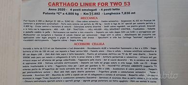 Camper motorhome Carthago Liner for two I 53