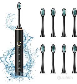 Spazzolino Elettrico con 8 testine