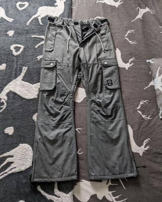 Pantaloni snowboard grigio marca DOPE tg "L"