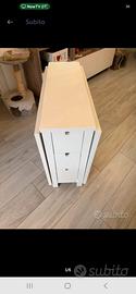 tavolo a ribalta ikea nordon con cassetti