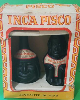 Raro Inca Pisco Vintage Box 2 Mignon Anni '70