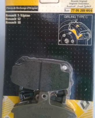 PASTIGLIE FRENO ANTERIORI RENAULT R5 ALPINE