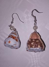 Orecchini in fimo ispirati a baci perugina 