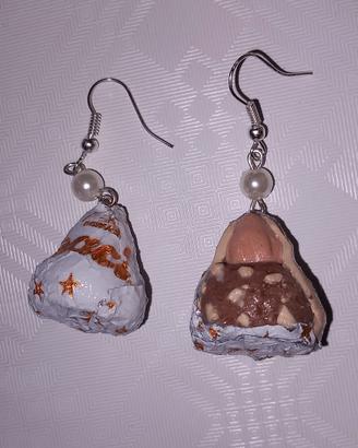 Orecchini in fimo ispirati a baci perugina 