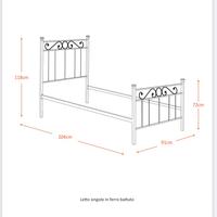 Letto Singolo Completo Modello Tevere