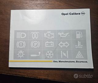Libretto Uso e Manutenzione Opel Calibra