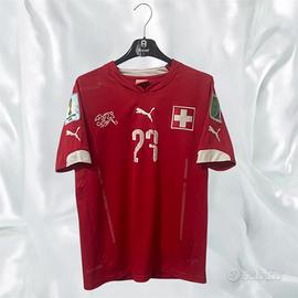 T-Shirt da calcio Svizzera Shaqiri Mondiale 2014,S