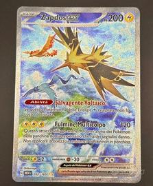 Pokémon 151 zapdos 202/165 appena sbustato