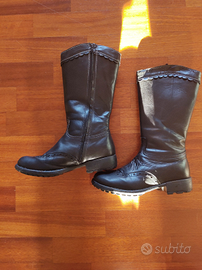 Stivali da donna in pelle, taglia 34