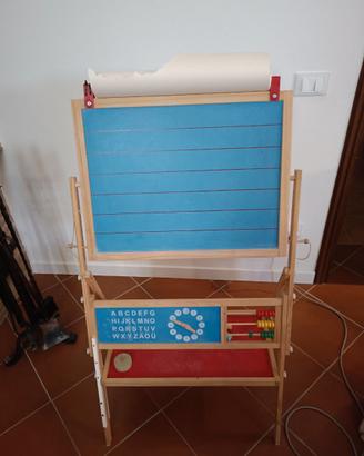 Lavagna in legno bambini due lati