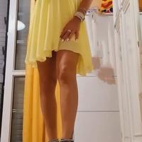 Vestito elegante giallo