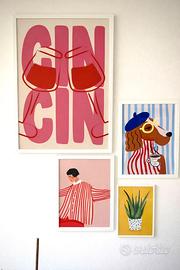 Set 4 Cornici IKEA + Art Print