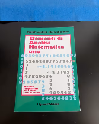 Libro universitario Analisi Matematica uno