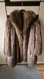 Pelliccia vintage vera marmotta RIFODERATA