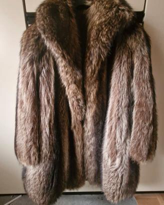 Pelliccia vintage vera marmotta RIFODERATA