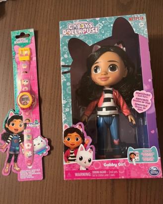 Bambola bambina 3-6 anni + orologio