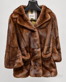 Pelliccia visone fodera Versace
