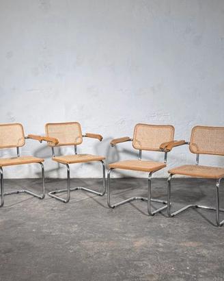 CESCA B64 4 Sedie con Braccioli di MDF ITALIA