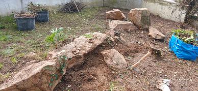 SASSI PER GIARDINO 