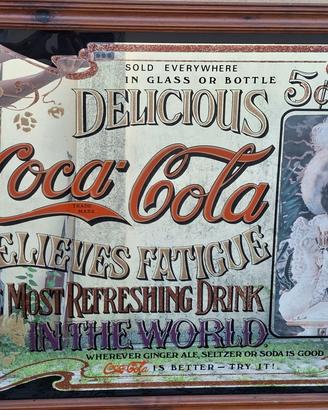 Specchio Pubblicitario Vintage Coca-Cola