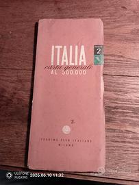 Vecchia carta stradale - 1951