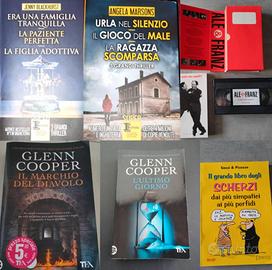 10 Libri di vario genere + 1 Videocassetta 