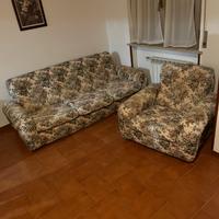 Divano + poltrona vintage