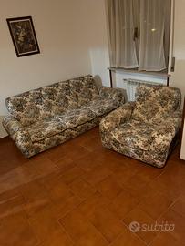 Divano + poltrona vintage