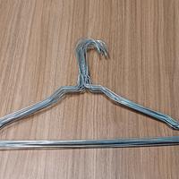 stampelle grucce metalliche metallo 10 pezzi