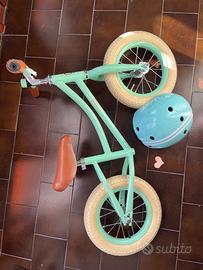 Bicicletta bambino/a senza pedali Rebel Kidz verde
