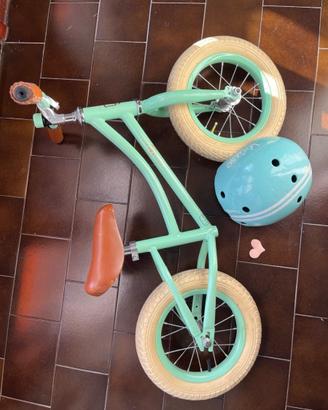Bicicletta bambino/a senza pedali Rebel Kidz verde