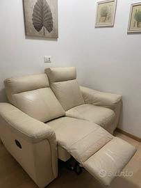 Divano in pelle relax misure 160x90x100