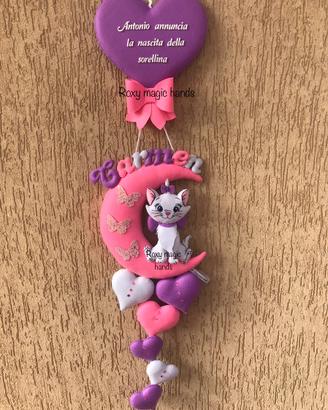 Fiocco nascita Minou Aristogatti