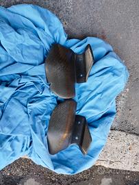 Battitacco in carbonio  scarichi Ducati Monster