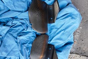 Battitacco in carbonio  scarichi Ducati Monster