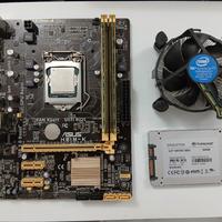 Lotto INTEL scheda madre + processore + ram + SSD