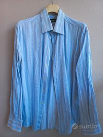Camicia Introna XXL a righe azzurre 45 18