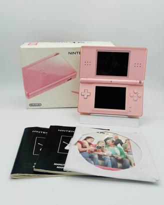 Nintendo DS Lite Rosa Completo Scatola Libretti