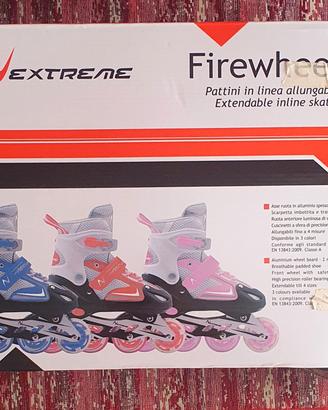 pattini a rotelle firewheel rosa misura s 30/33