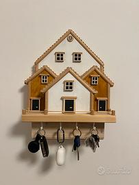 Portachiavi artigianale in legno