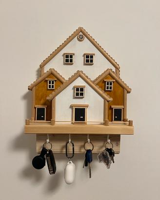 Portachiavi artigianale in legno