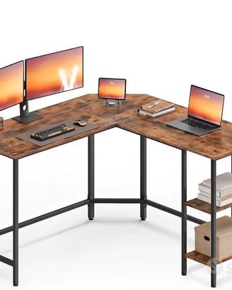 Scrivania angolare a L gaming ufficio 130x130 cm