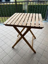 Tavolo in legno pieghevole