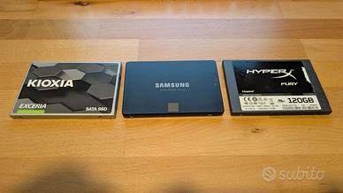 3 SSD SATA da 2,5" [SAMSUNG-KINGSTONE-KIOXIA]