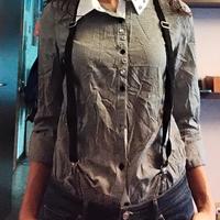 camicia con bretelle da donna