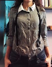 camicia con bretelle da donna